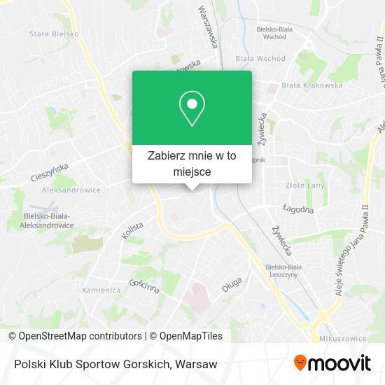 Mapa Polski Klub Sportow Gorskich