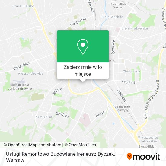 Mapa Usługi Remontowo Budowlane Ireneusz Dyczek