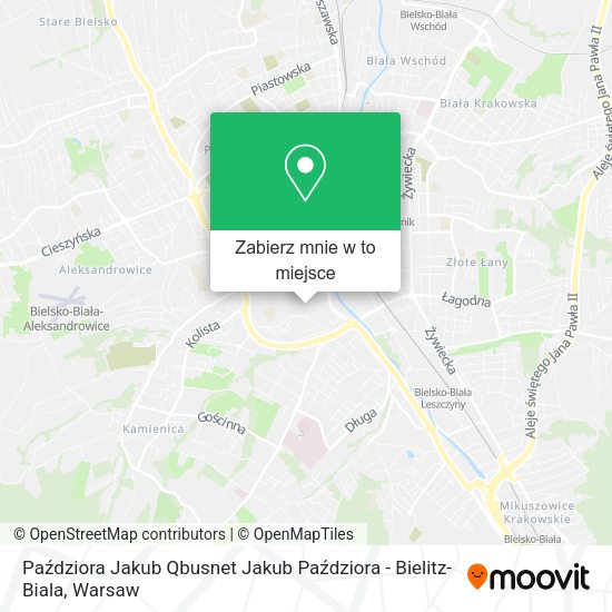 Mapa Paździora Jakub Qbusnet Jakub Paździora - Bielitz-Biala