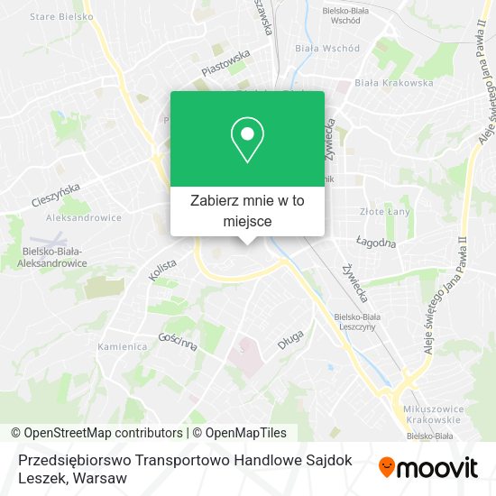 Mapa Przedsiębiorswo Transportowo Handlowe Sajdok Leszek