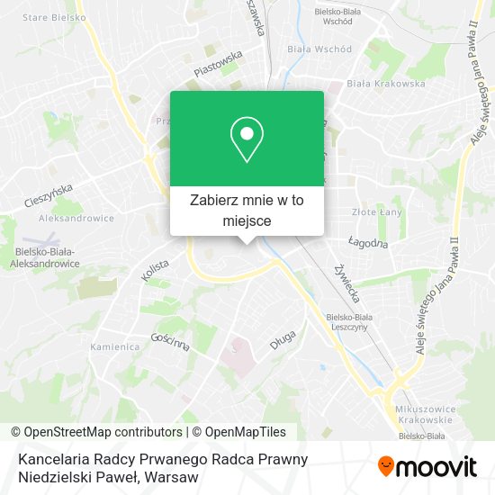 Mapa Kancelaria Radcy Prwanego Radca Prawny Niedzielski Paweł