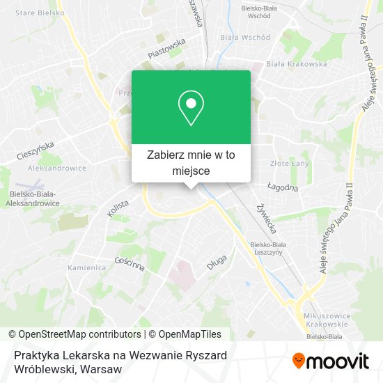 Mapa Praktyka Lekarska na Wezwanie Ryszard Wróblewski