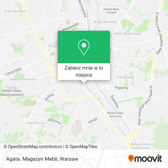 Mapa Agata. Magazyn Mebli