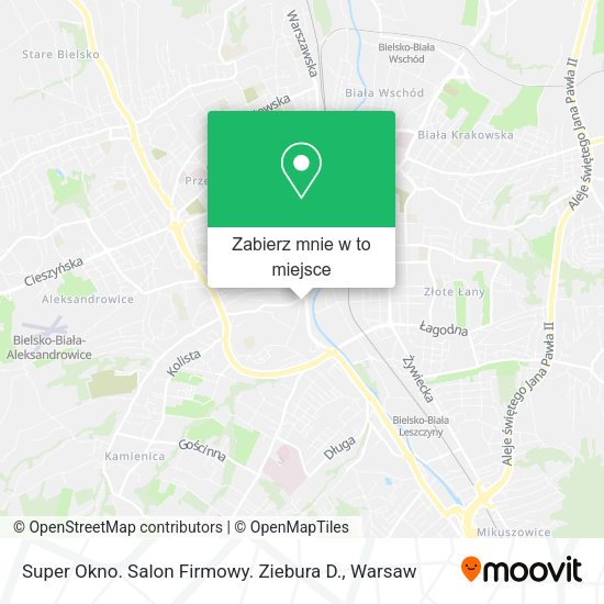 Mapa Super Okno. Salon Firmowy. Ziebura D.