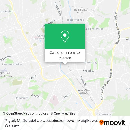 Mapa Piątek M. Doradztwo Ubezpieczeniowo - Majątkowe