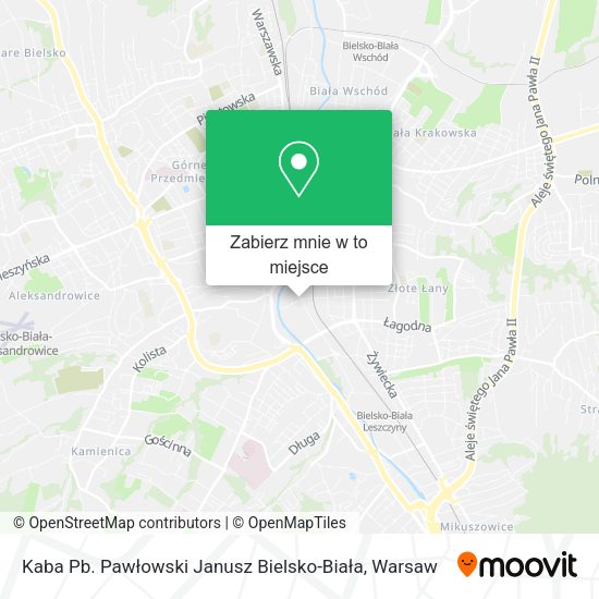 Mapa Kaba Pb. Pawłowski Janusz Bielsko-Biała