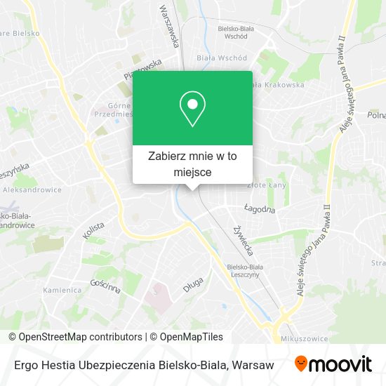 Mapa Ergo Hestia Ubezpieczenia Bielsko-Biala