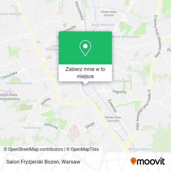 Mapa Salon Fryzjerski Bozen