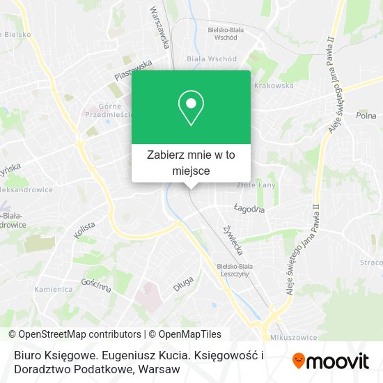 Mapa Biuro Księgowe. Eugeniusz Kucia. Księgowość i Doradztwo Podatkowe