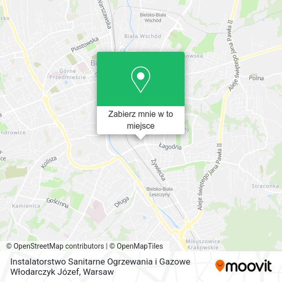 Mapa Instalatorstwo Sanitarne Ogrzewania i Gazowe Włodarczyk Józef