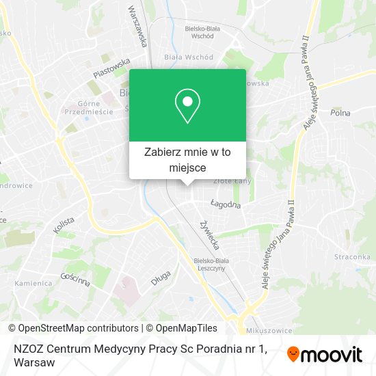 Mapa NZOZ Centrum Medycyny Pracy Sc Poradnia nr 1