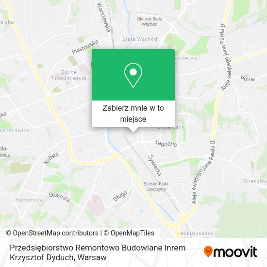 Mapa Przedsiębiorstwo Remontowo Budowlane Inrem Krzysztof Dyduch