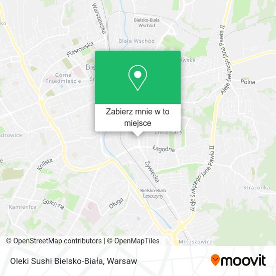 Mapa Oleki Sushi Bielsko-Biała