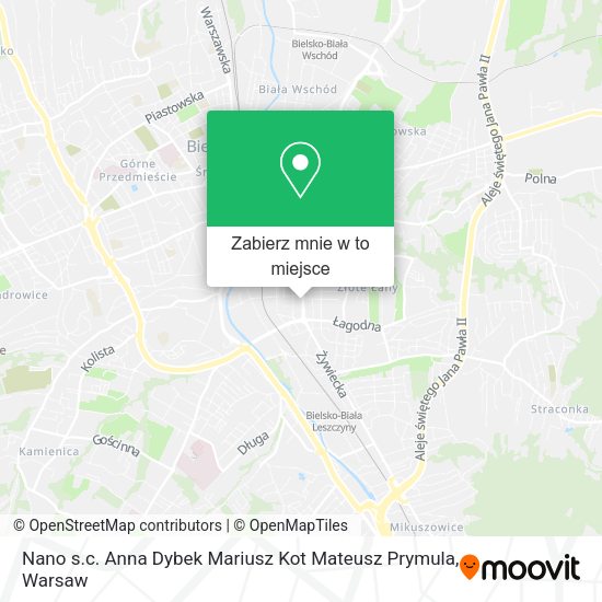 Mapa Nano s.c. Anna Dybek Mariusz Kot Mateusz Prymula