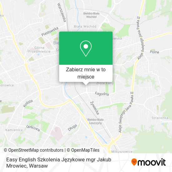 Mapa Easy English Szkolenia Językowe mgr Jakub Mrowiec