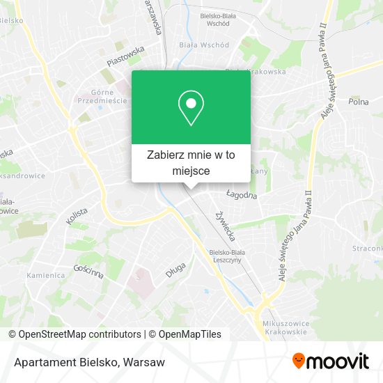 Mapa Apartament Bielsko