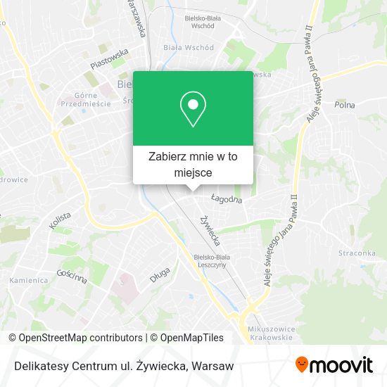 Mapa Delikatesy Centrum ul. Żywiecka