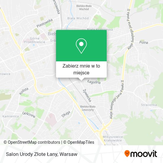 Mapa Salon Urody Złote Łany