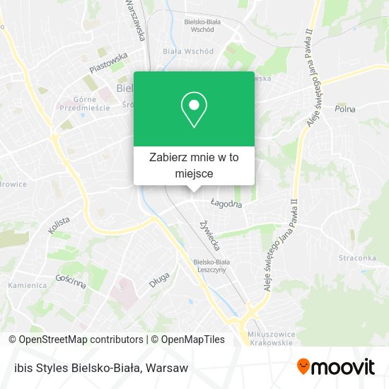 Mapa ibis Styles Bielsko-Biała