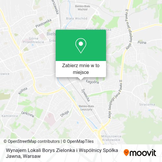 Mapa Wynajem Lokali Borys Zielonka i Wspólnicy Spółka Jawna