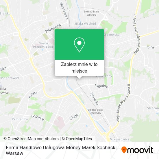 Mapa Firma Handlowo Usługowa Money Marek Sochacki