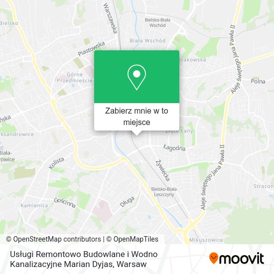 Mapa Usługi Remontowo Budowlane i Wodno Kanalizacyjne Marian Dyjas