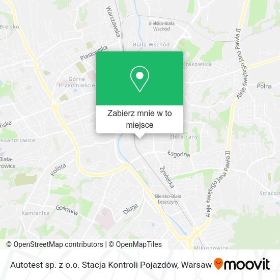 Mapa Autotest sp. z o.o. Stacja Kontroli Pojazdów