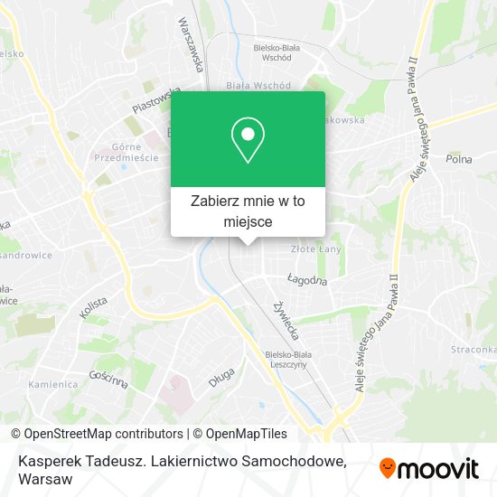 Mapa Kasperek Tadeusz. Lakiernictwo Samochodowe