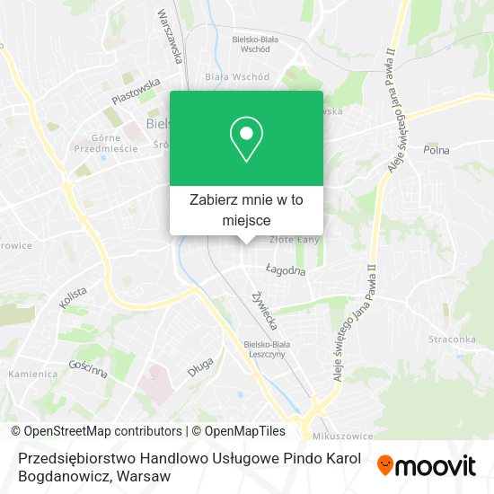 Mapa Przedsiębiorstwo Handlowo Usługowe Pindo Karol Bogdanowicz