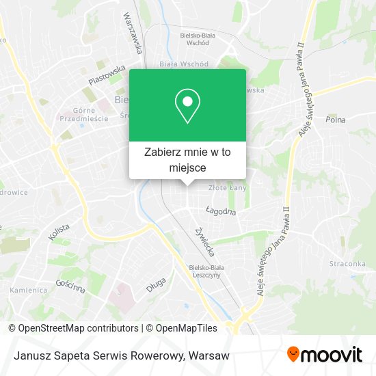 Mapa Janusz Sapeta Serwis Rowerowy