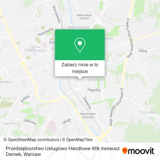 Mapa Przedsiębiorstwo Usługowo Handlowe Wik Ireneusz Damek