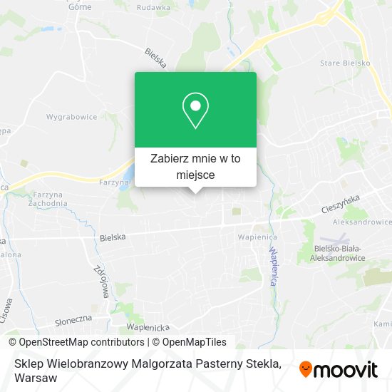 Mapa Sklep Wielobranzowy Malgorzata Pasterny Stekla