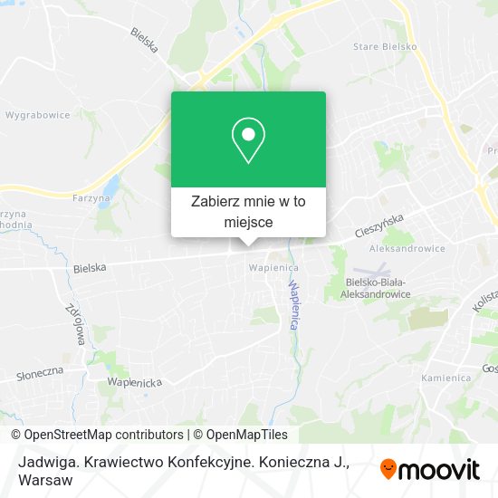 Mapa Jadwiga. Krawiectwo Konfekcyjne. Konieczna J.