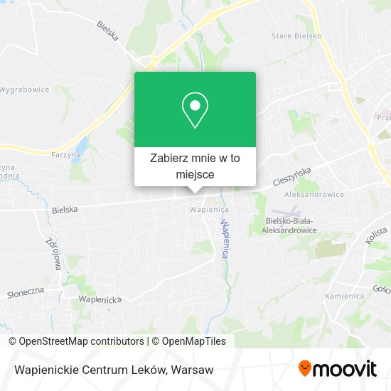 Mapa Wapienickie Centrum Leków