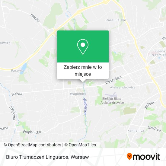 Mapa Biuro Tłumaczeń Linguaros