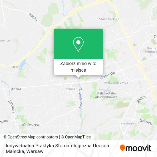 Mapa Indywidualna Praktyka Stomatologiczna Urszula Małecka