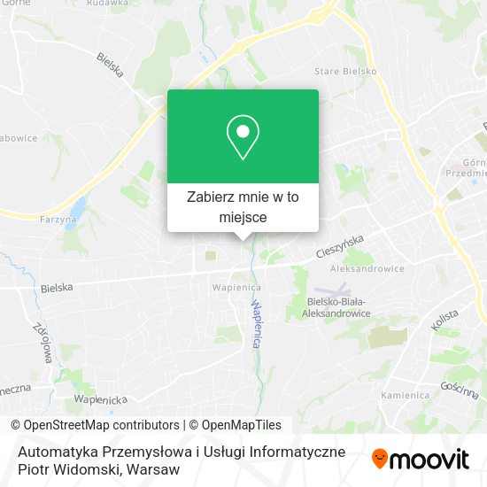 Mapa Automatyka Przemysłowa i Usługi Informatyczne Piotr Widomski