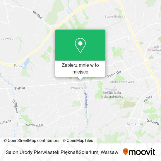 Mapa Salon Urody Pierwiastek Piękna&Solarium