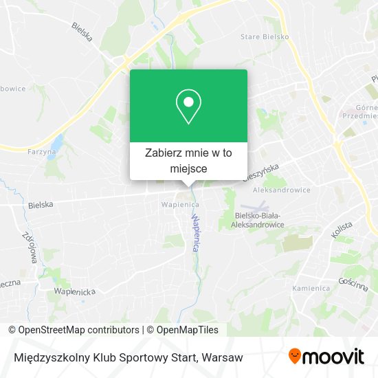 Mapa Międzyszkolny Klub Sportowy Start