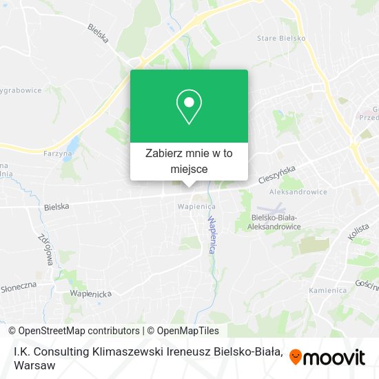 Mapa I.K. Consulting Klimaszewski Ireneusz Bielsko-Biała