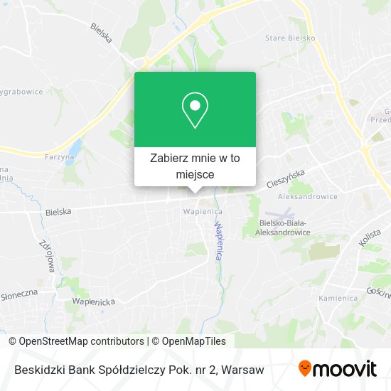 Mapa Beskidzki Bank Spółdzielczy Pok. nr 2