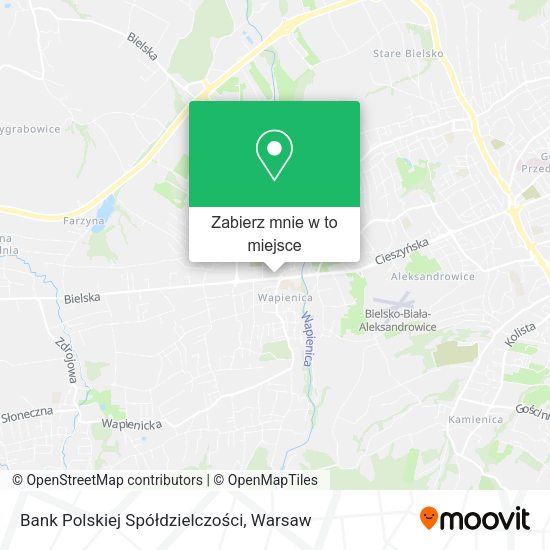 Mapa Bank Polskiej Spółdzielczości