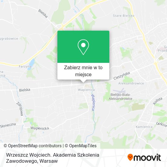 Mapa Wrzeszcz Wojciech. Akademia Szkolenia Zawodowego