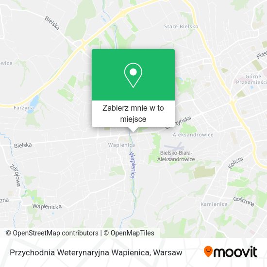 Mapa Przychodnia Weterynaryjna Wapienica