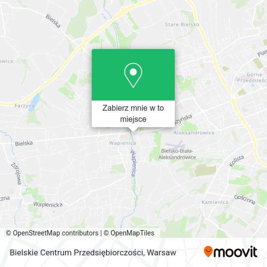 Mapa Bielskie Centrum Przedsiębiorczości