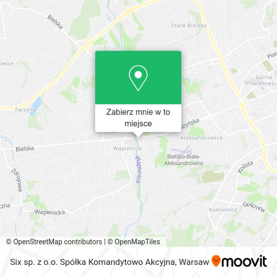 Mapa Six sp. z o.o. Spółka Komandytowo Akcyjna