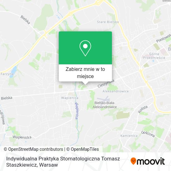 Mapa Indywidualna Praktyka Stomatologiczna Tomasz Staszkiewicz