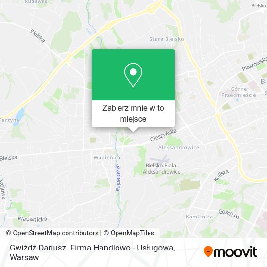 Mapa Gwiżdż Dariusz. Firma Handlowo - Usługowa