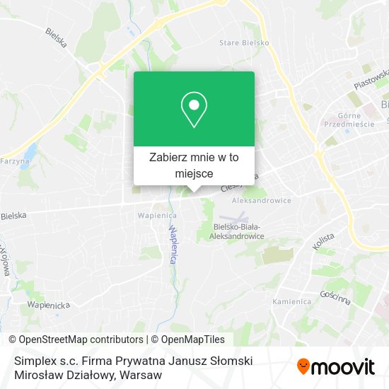 Mapa Simplex s.c. Firma Prywatna Janusz Słomski Mirosław Działowy