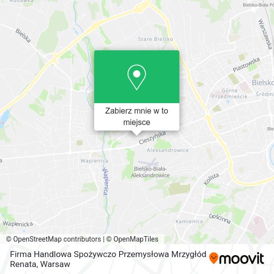 Mapa Firma Handlowa Spożywczo Przemysłowa Mrzygłód Renata